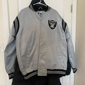 Vintage starter silver Raiders Jacket